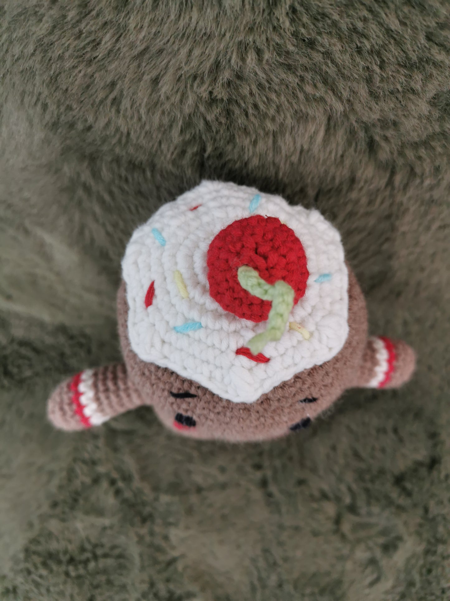 Handmade Amigurumi Gingerbread man - Nat's Gibberish