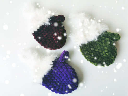 Christmas Tree Handmade Mittens Ornaments