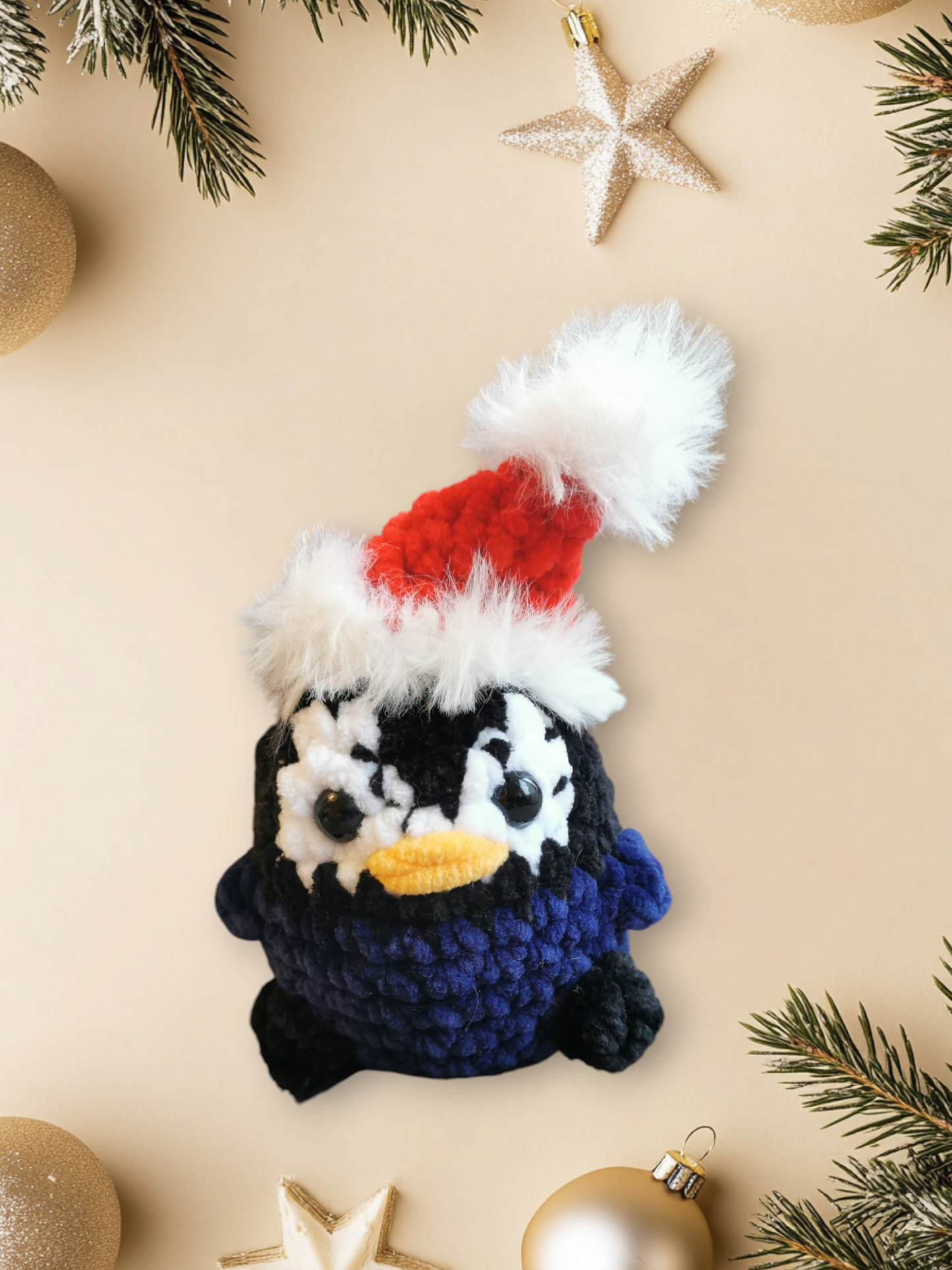 Christmas Handmade Crochet Penguin Ornaments