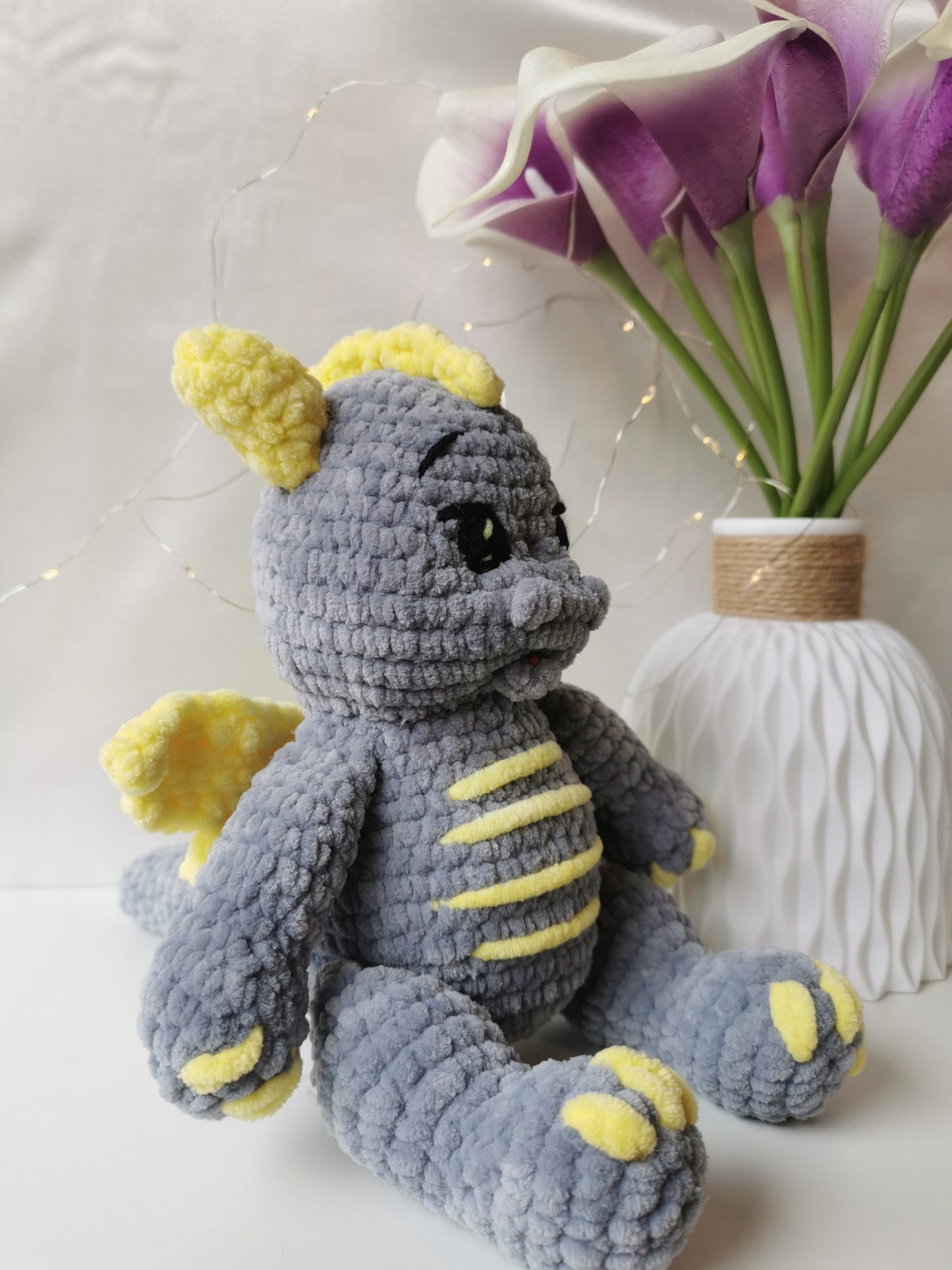 Handmade Amigurumi Plush Dragon Toy