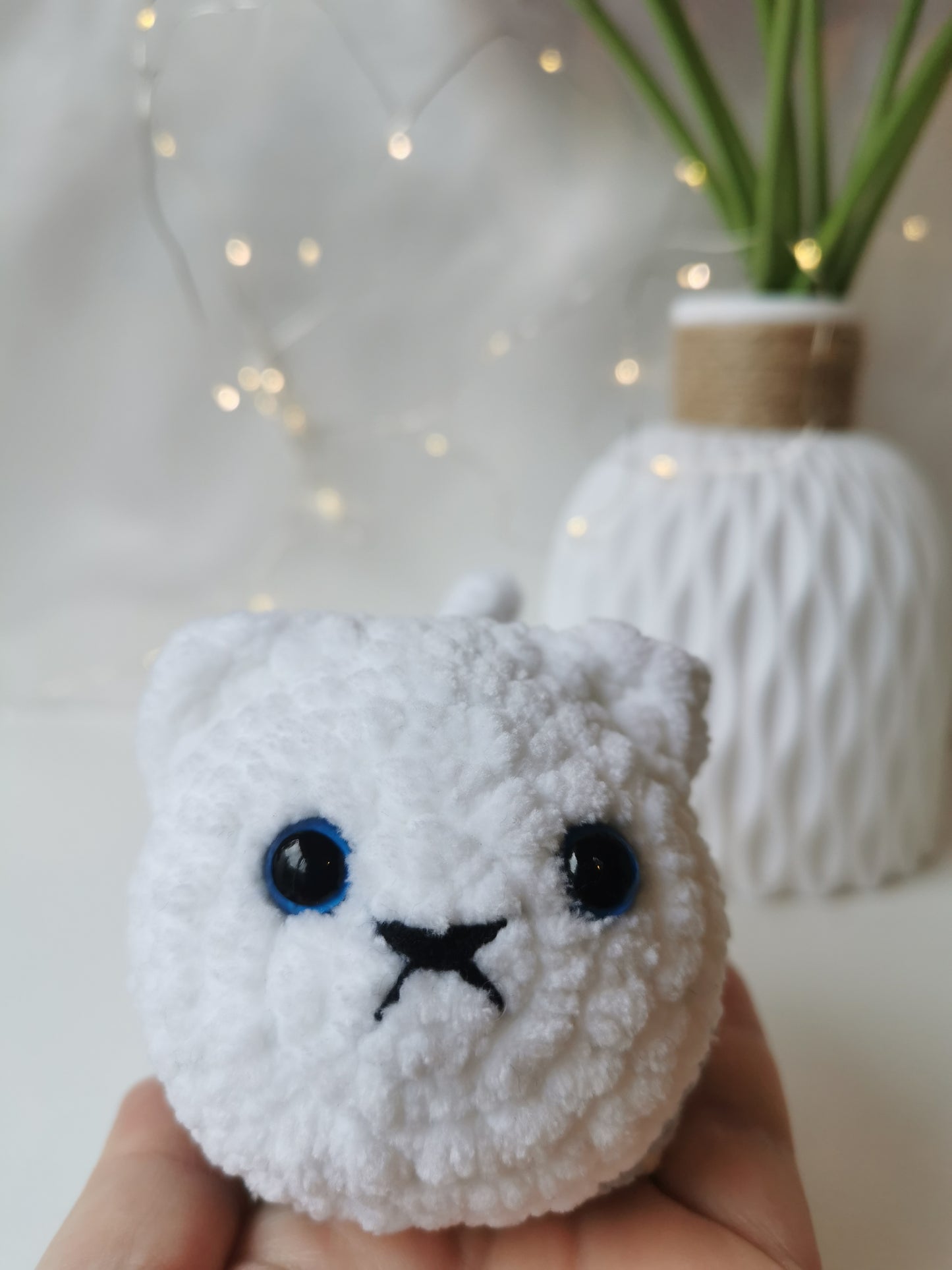 Handmade Amigurumi Plush Chunky Cat Toy