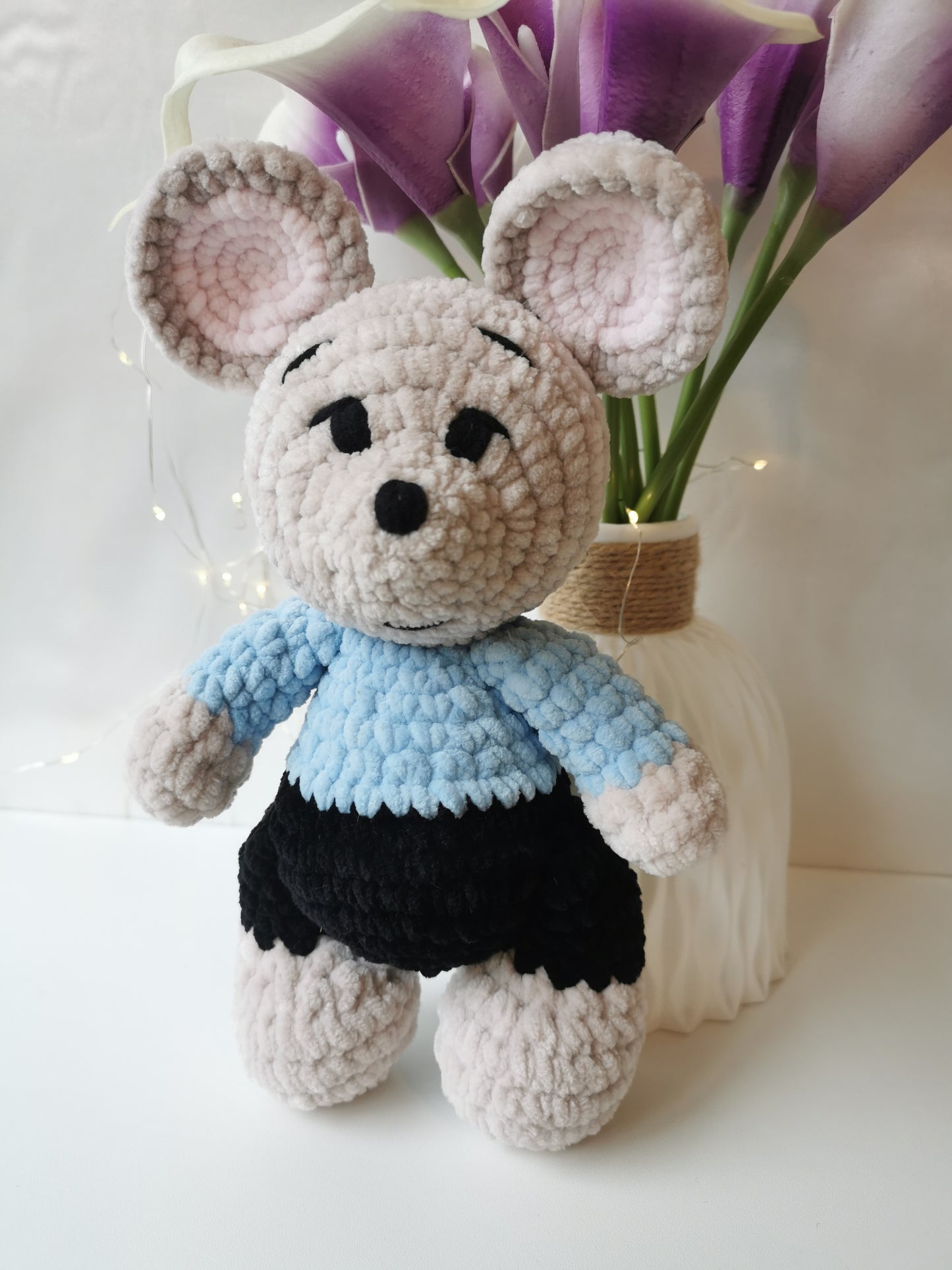 Handmade Amigurumi Plush Mouse Toy