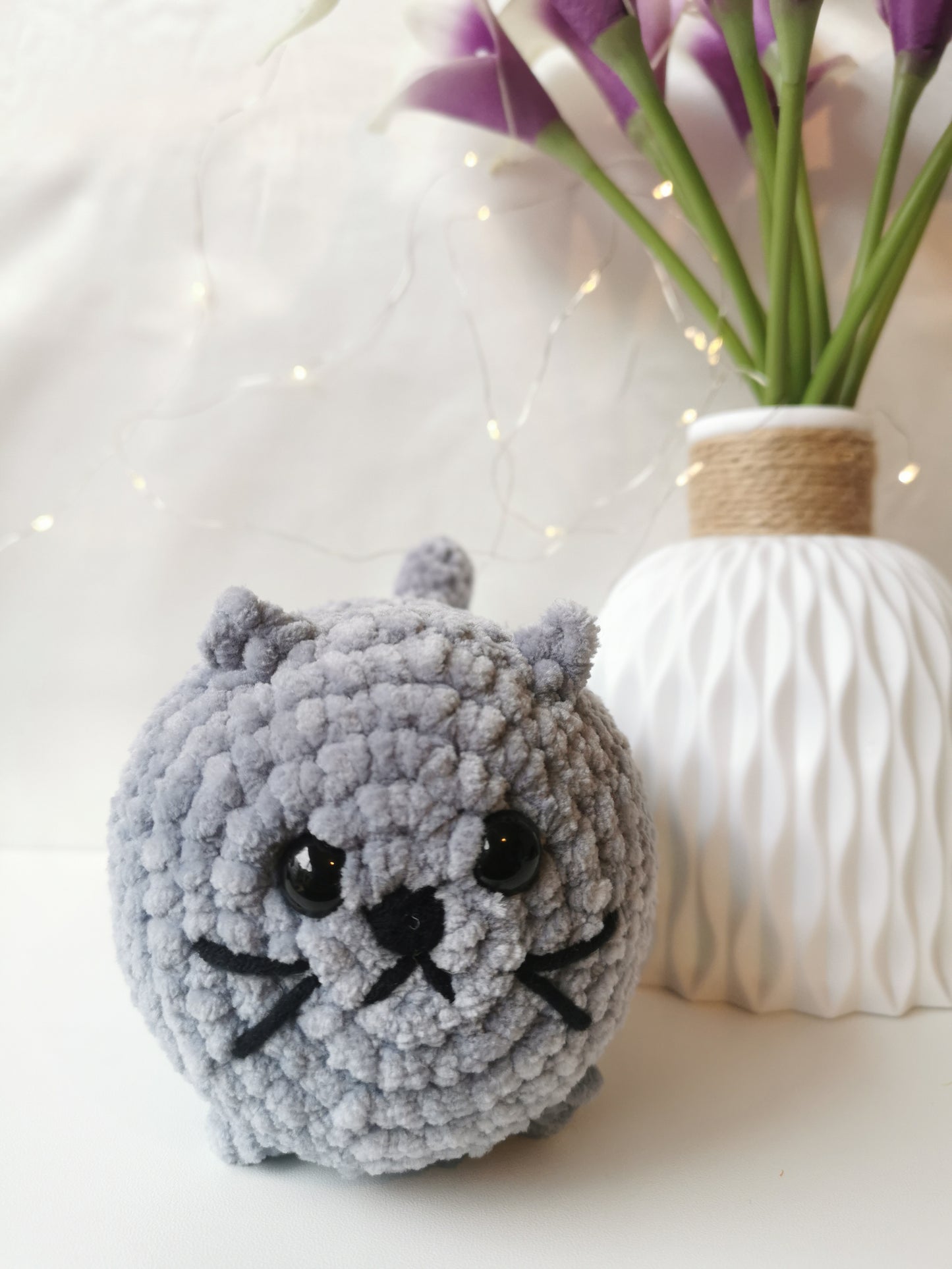 Made to order Handmade Amigurumi Plush Chunky Cat Toy