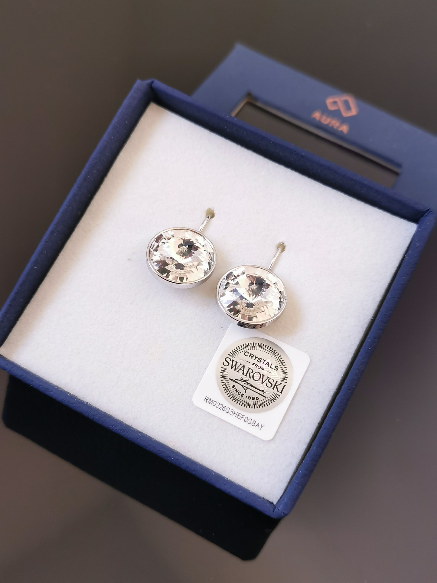 Timeless Elegance drop earrings made with Swarovski Crystals
