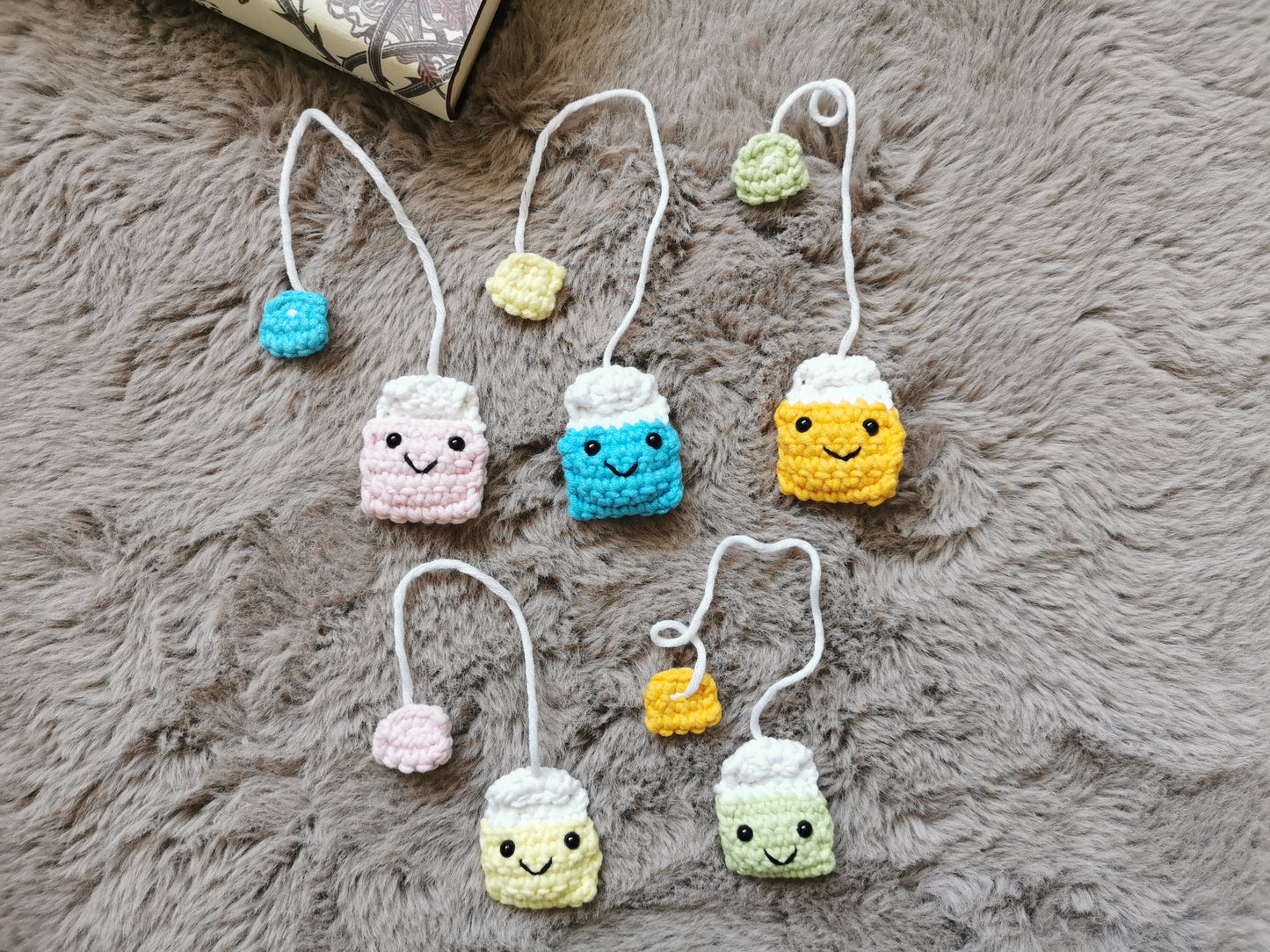 Handmade Crochet Teabag Bookmark - Nat's Gibberish