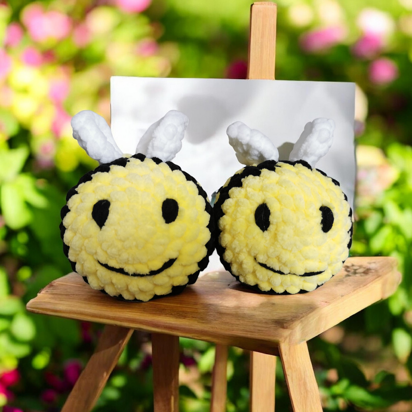 Plush Mini Bee Soft Toy - Handmade Amigurumi
