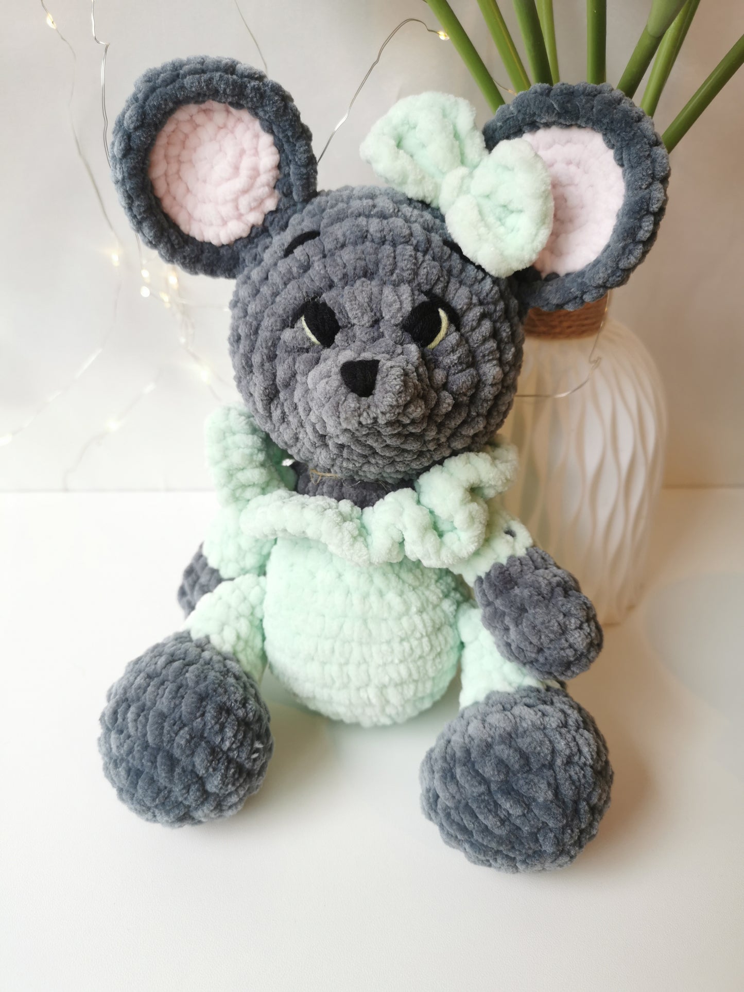 Handmade Amigurumi Plush Mouse Toy