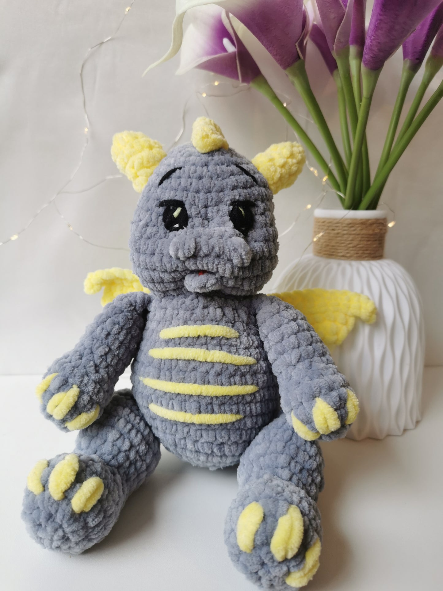 Handmade Amigurumi Plush Dragon Toy