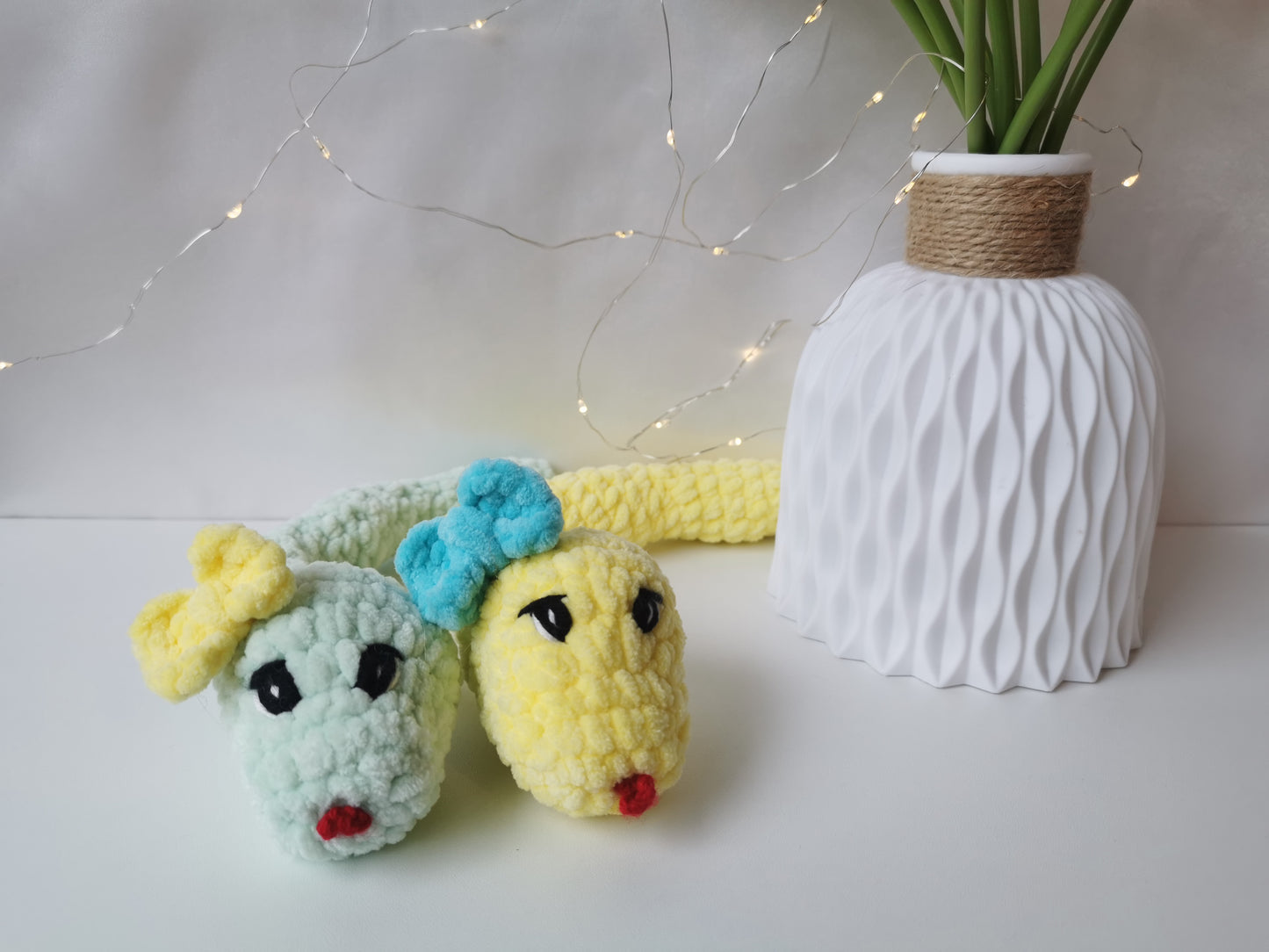 Handmade Amigurumi Plush Snake Toy
