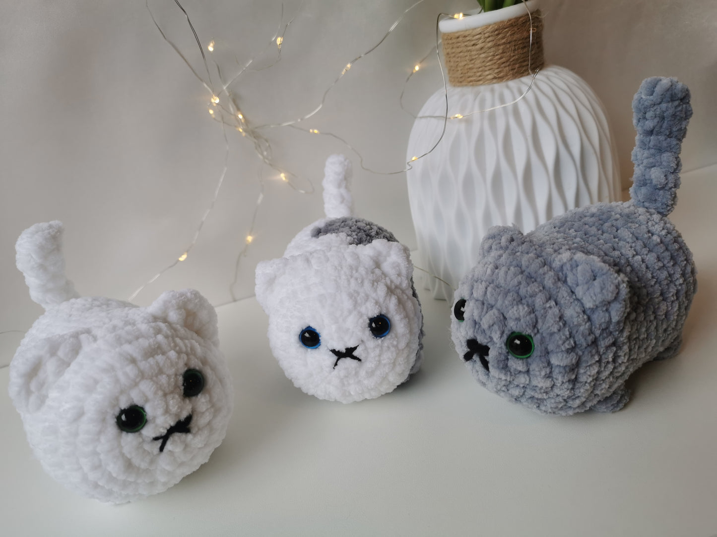 Handmade Amigurumi Plush Chunky Cat Toy