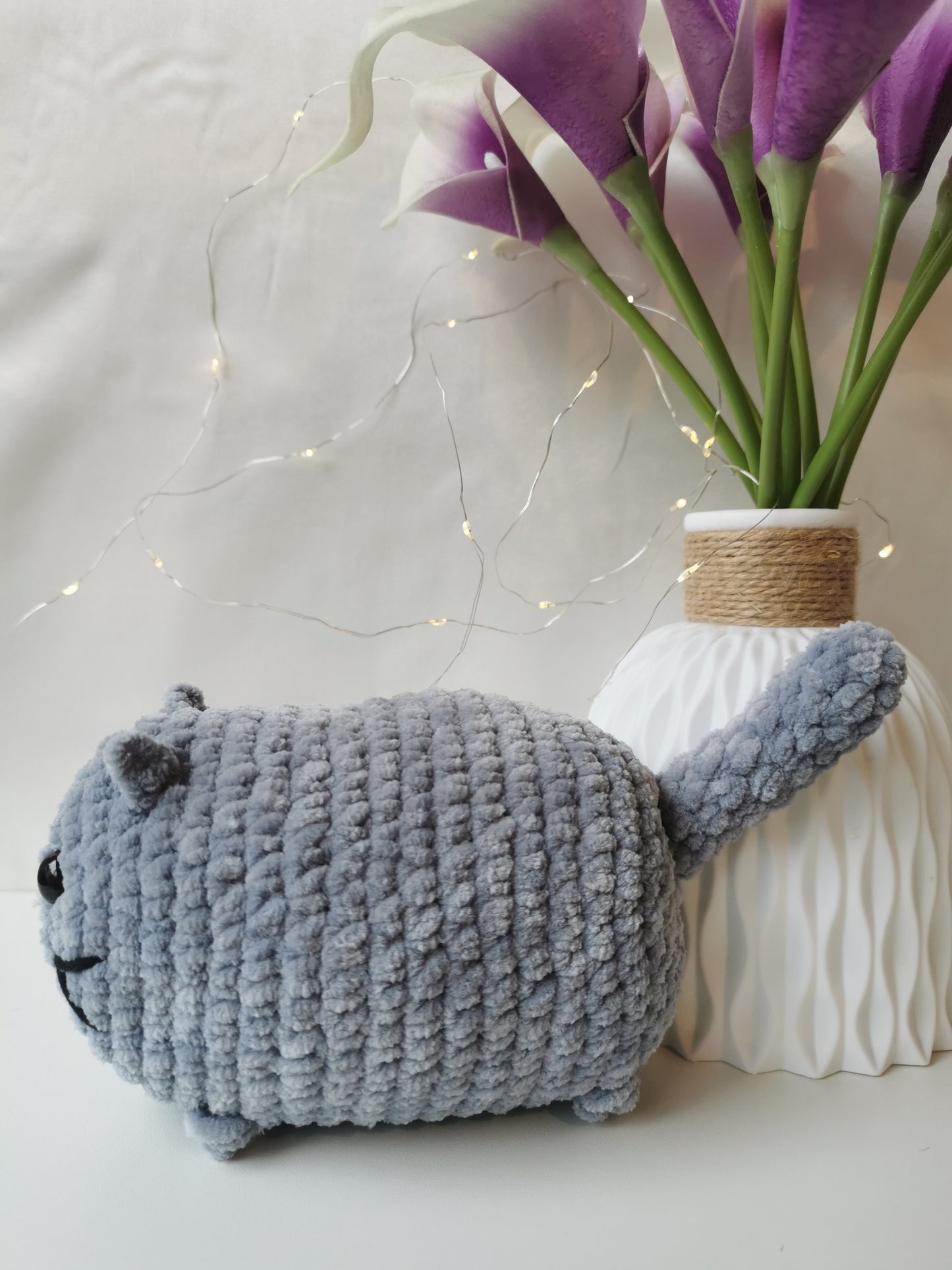 Made to order Handmade Amigurumi Plush Chunky Cat Toy