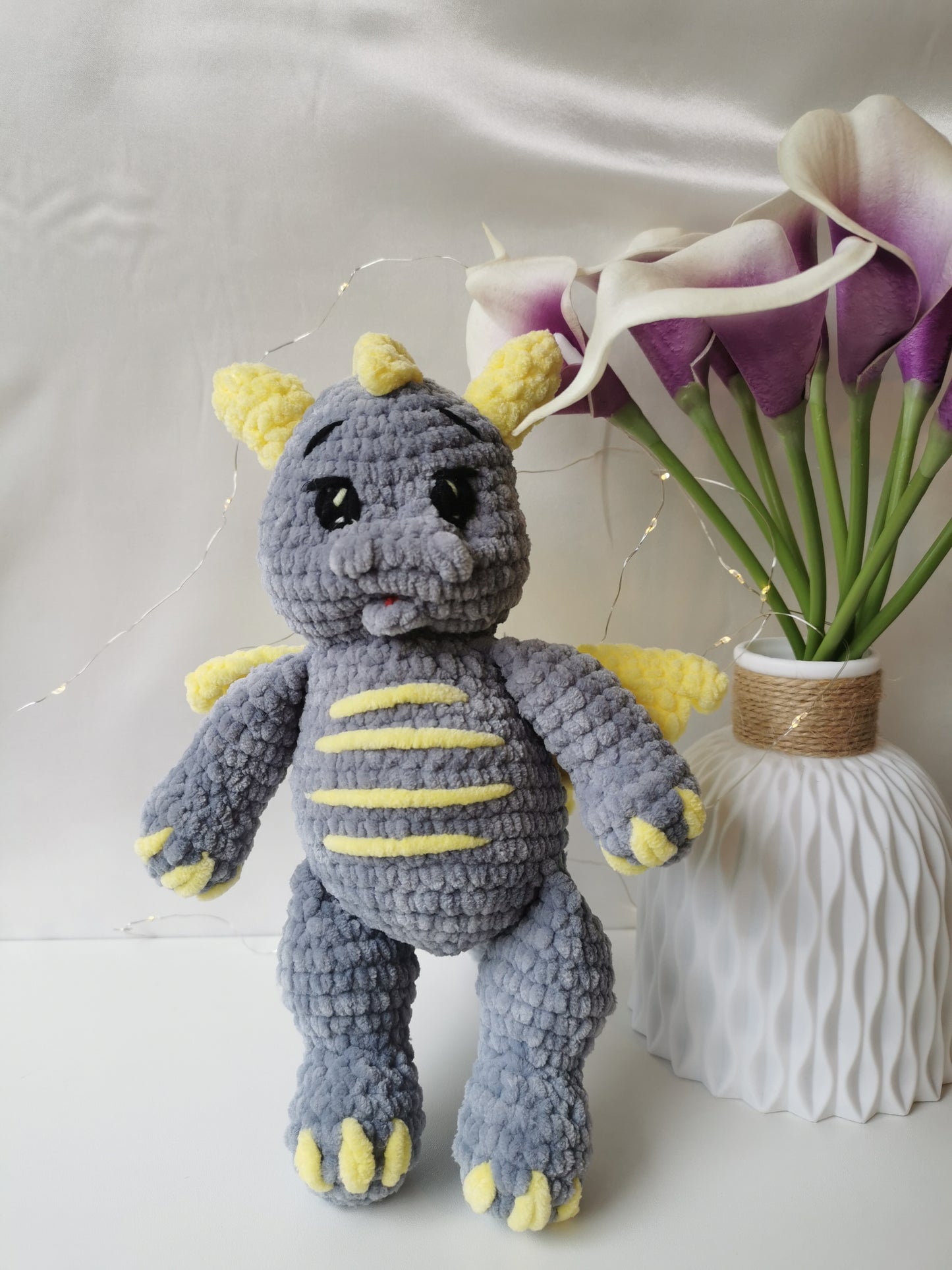 Handmade Amigurumi Plush Dragon Toy
