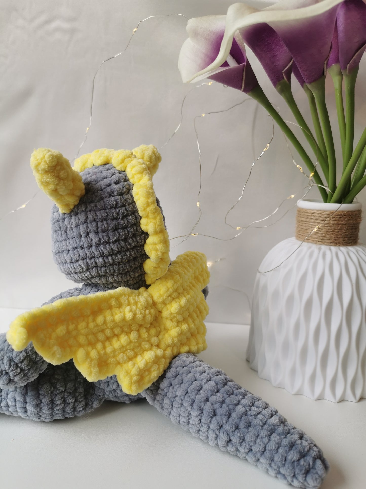 Handmade Amigurumi Plush Dragon Toy
