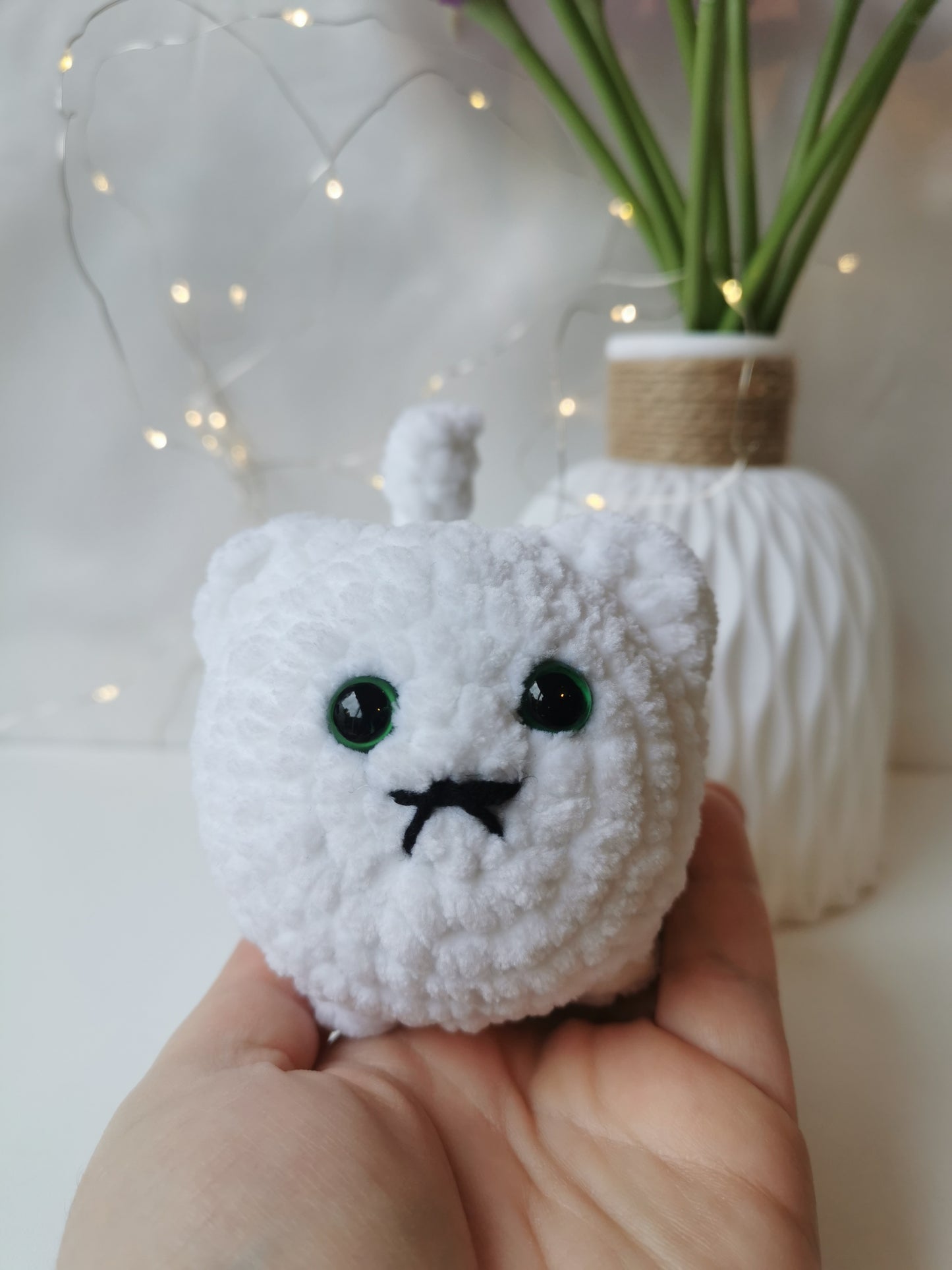 Handmade Amigurumi Plush Chunky Cat Toy