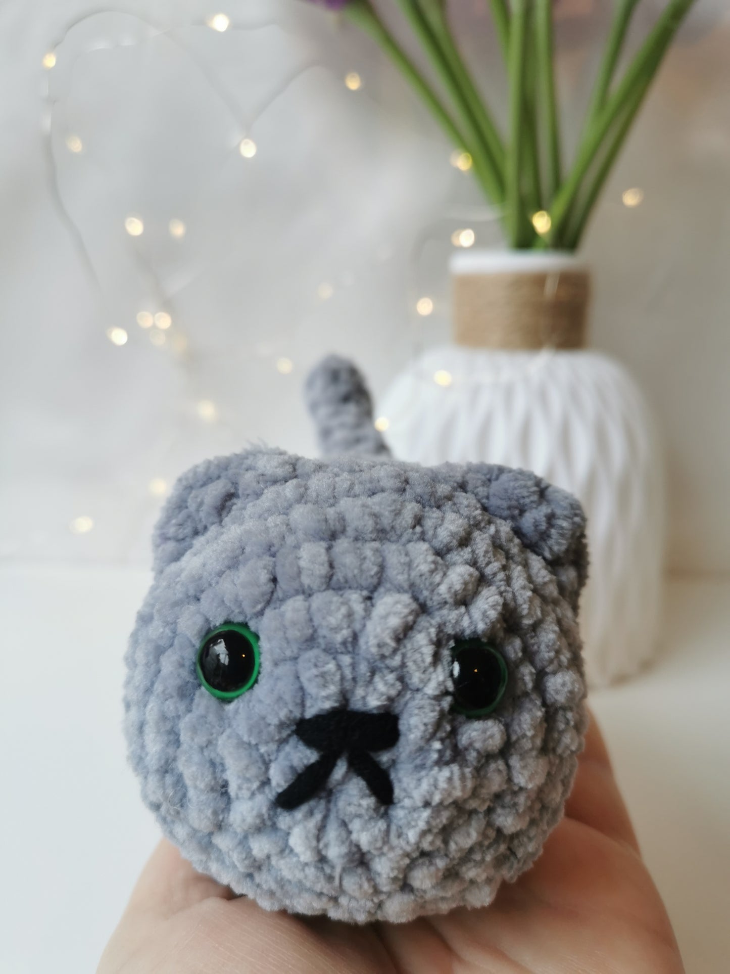 Handmade Amigurumi Plush Chunky Cat Toy