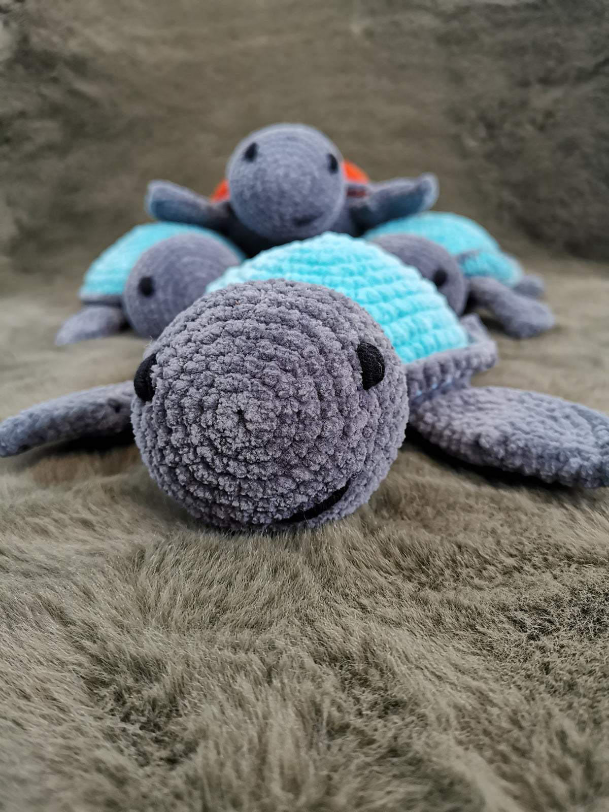 Handmade Amigurumi Plush Turtle Toy - Nat's Gibberish