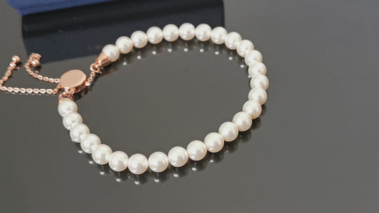Swarovski Rose & Pearl bond bracelet