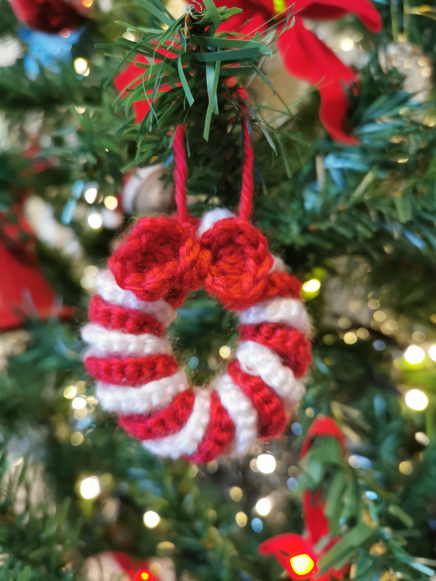 Christmas Wreath Tree Ornament - Handmade Crochet decorations