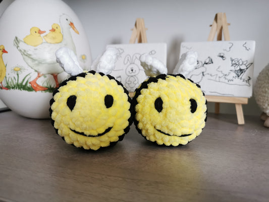 Plush Mini Bee Soft Toy - Handmade Amigurumi